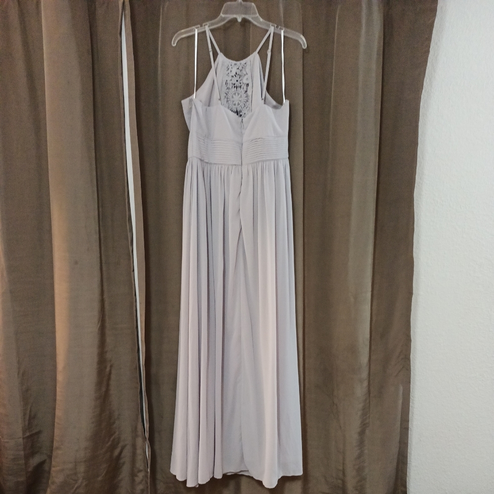 Lulu's Cherish The Night Grey Lace Maxi Dress XL - Picture 4 of 8